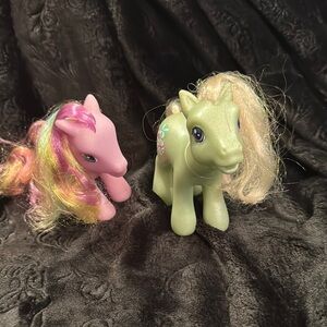 My Little Pony Figurines - Pink and Green